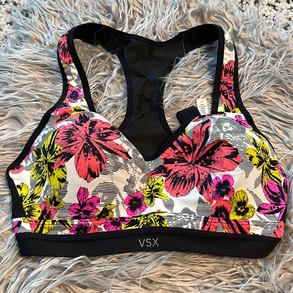 Victoria's Secret Sport VSX Blue Racerback Bra 32B